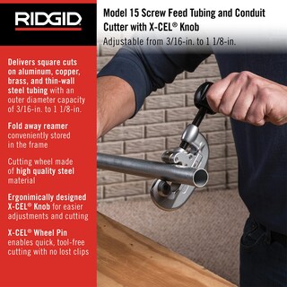 Foto 2 | Foto 2 | Cortadora De Tubos Ridgid 32920 Modelo 15 Con Alimentación Por Tornillo De 5-28 Mm - Venta Internacional.