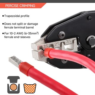 Foto 3 | Foto 3 | Herramienta De Crimpado Hks Para Manguitos, Terminales De Férula Y Extremo De Cable - Venta Internacional.