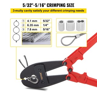 Foto 3 | Foto 3 | Hand Swager Crimper Mophorn De 30 Cm Para Cable De Acero 5/32 1/4 5/16 - Venta Internacional.