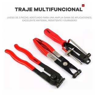 Foto 2 | Foto 2 | Pinza Para Abrazadera De Manguera Lab.g 3 Piezas Rojo