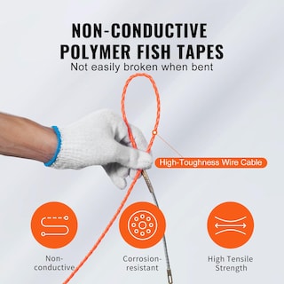 Foto 3 | Foto 3 | Extractor De Cables No Conductivos Fish Tape Vevor Pet De 3/16 Pulgadas - Venta Internacional.