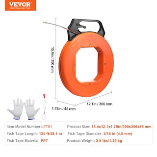 Foto 7 | Foto 7 | Extractor De Cables No Conductivos Fish Tape Vevor Pet De 3/16 Pulgadas - Venta Internacional.