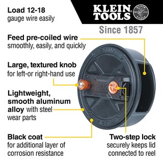Foto 2 | Foto 2 | Bobina De Alambre Klein Tools 27500 Quick Lock De Aluminio 12-18g - Venta Internacional.
