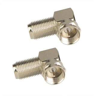 Foto 1 | Foto 1 | Adaptador Coaxial Rg6 Vce En Ángulo Recto Tipo F, Paquete De 2 - Venta Internacional.