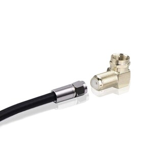 Foto 6 | Foto 6 | Adaptador Coaxial Rg6 Vce En Ángulo Recto Tipo F, Paquete De 2 - Venta Internacional.