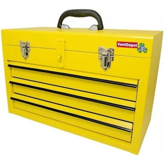 Foto 1 | Foto 1 | Caja Metálica Organizadora Ventdepot Mxmbx-001 1 Pieza Amarillo