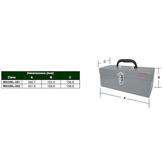 Foto 2 | Foto 2 | Caja de Herramienta Mxgml-001 Ventdepot Gris