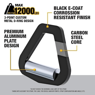 Foto 4 | Foto 4 | Kit De Correas De Amarre Para Ejes Dewalt Dxbc80005 Negro/amarillo 2 X 38 - Venta Internacional.