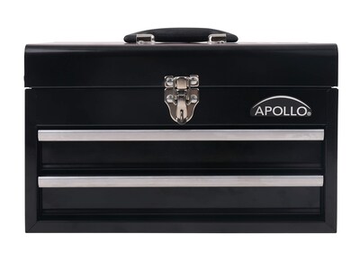 Foto 1 | Foto 1 | Caja de Herramientas Apollo Tools de Acero 35 cm con 2 Cajones Negro - Venta Internacional