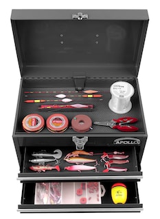 Foto 3 | Foto 3 | Caja de Herramientas Apollo Tools de Acero 35 cm con 2 Cajones Negro - Venta Internacional