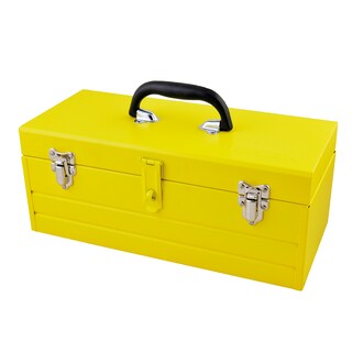 Foto 1 | Foto 1 | Caja Portaherramientas Metálica Color Amarillo Con Charola 16'' X 7'' X 6'' Surtek