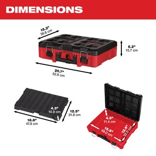 Foto 4 | Foto 4 | Maletín para Herramientas Milwaukee Packout 48-22-8450 con Espuma Personalizable - Venta Internacional