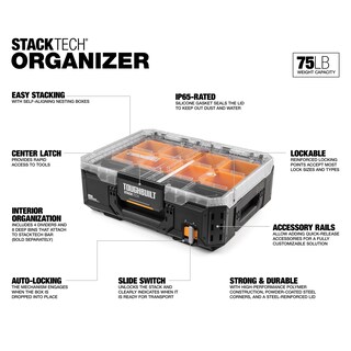 Foto 2 | Foto 2 | Organizador De Herramientas Toughbuilt Stacktech Heavy Duty Negro - Venta Internacional.
