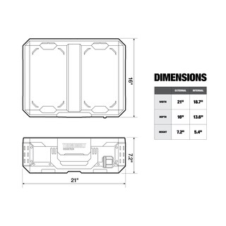 Foto 3 | Foto 3 | Organizador De Herramientas Toughbuilt Stacktech Heavy Duty Negro - Venta Internacional.