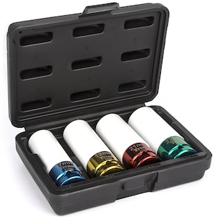 Foto 1 | Foto 1 | Juego De Enchufes Titan 21095, 4 Unidades De 1/2 Pulgada, Que No Se Estropean - Venta Internacional.