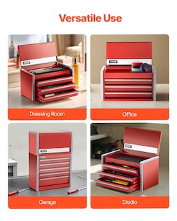Foto 5 | Foto 5 | Caja De Herramientas Vevor Metal De 22 Cm Con 3 Cajones Portátil Con Forros De Eva - Venta Internacional.