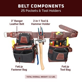 Foto 3 | Foto 3 | Juego De Bolsas Para Herramientas Occidental Leather Fatlip Xxl Con 25 Bolsillos - Venta Internacional.