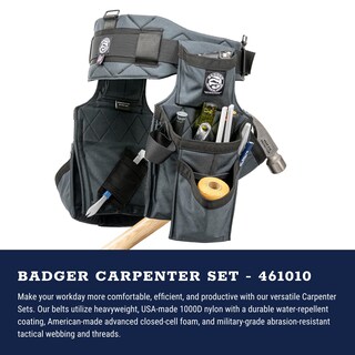 Foto 3 | Foto 3 | Set De Carpintero Occidental Leather Badger Tamaño Mediano Color Gris Plomizo - Venta Internacional.