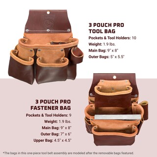 Foto 4 | Foto 4 | Cinturón Para Herramientas Occidental Leather Adjust-to-fit Pro Framer 21 Bolsillos - Venta Internacional.
