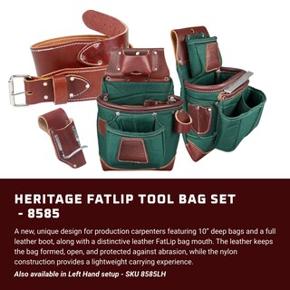 Foto 2 | Foto 2 | Set De Bolsas Para Herramientas Occidental Leather Heritage Fatlip Medium - Venta Internacional.