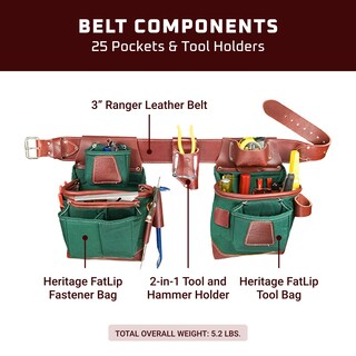 Foto 3 | Foto 3 | Set De Bolsas Para Herramientas Occidental Leather Heritage Fatlip Medium - Venta Internacional.