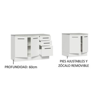 Foto 4 | Foto 4 | Kit Gabinete Bajo Almacenamiento Garaje Madesa 200cm