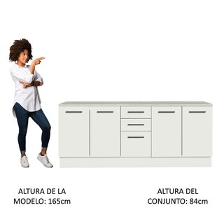 Foto 5 | Foto 5 | Kit Gabinete Bajo Almacenamiento Garaje Madesa 200cm