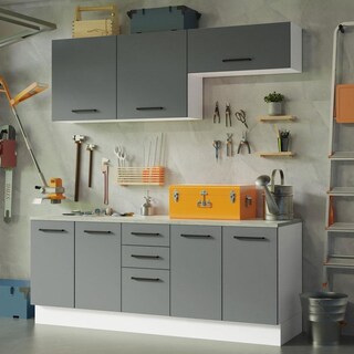 Foto 2 | Foto 2 | Kit Mueble Para Garaje Multiuso Madesa Agata 200cm Bg 01