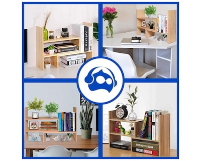 Foto 8 | Foto 8 | Organizador de Escritorio Bluelander CBHH-1190 color Marrón Ajustable