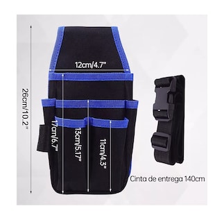 Foto 5 | Foto 5 | Bolsa Porta Herramientas Profesional color Negro