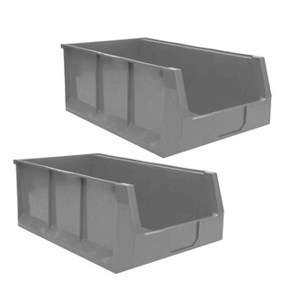 Foto 2 | Foto 2 | Contenedor de Plástico Ventdepot Mxdwy-029 2 Piezas Gris