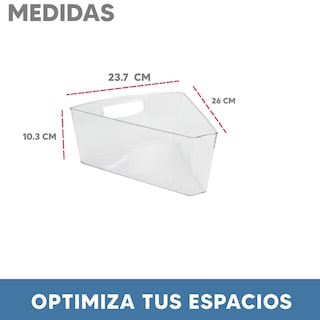 Foto 2 | Foto 2 | Set 4 Cestas Triangulares Jauz Improvement Transparente