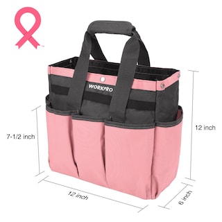Foto 2 | Foto 2 | Bolsa De Jardín Workpro Para Herramientas De Jardín Con 8 Bolsillos, Color Rosa - Venta Internacional.