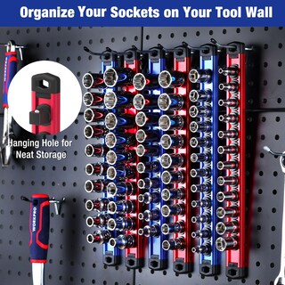 Foto 7 | Foto 7 | Organizador De Enchufes Workpro Magnético De Aleación De Aluminio De 6 Piezas - Venta Internacional.