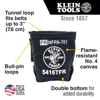 Foto 2 | Foto 2 | Bolsa de Herramientas Klein Tools 5416TFR de Lona Ignífuga 5 X 10 X 9 Pulgadas - Venta Internacional
