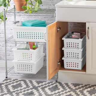 Foto 4 | Foto 4 | Cesta Almacenamiento Sterilite Medium White 10 Piezas - Venta Internacional