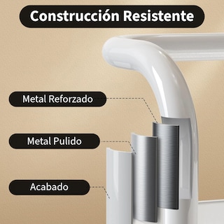 Foto 7 | Foto 7 | Carrito Organizador Zomilux con Ruedas 4 Niveles Multiusos Blanco