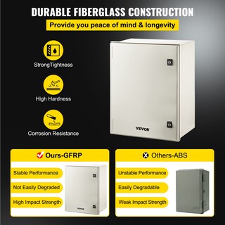 Foto 3 | Foto 3 | Caja Eléctrica Vevor Fiberglass Ip66 60x50x23cm - Venta Internacional.