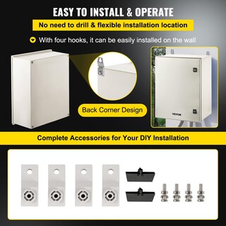 Foto 6 | Foto 6 | Caja Eléctrica Vevor Fiberglass Ip66 60x50x23cm - Venta Internacional.