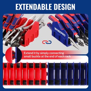 Foto 6 | Foto 6 | Estante Organizador Para Alicates Workpro, Paquete De 2 Con Base De Goma Antideslizante - Venta Internacional.