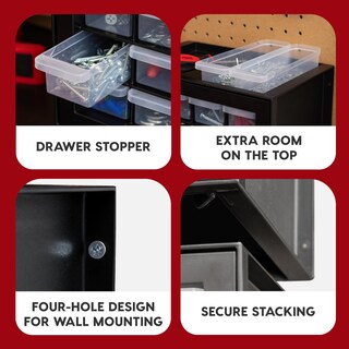 Foto 2 | Foto 2 | Organizador De Tornillos Iris Usa, Armario Para Piezas Con 16 Cajones, Negro - Venta Internacional.
