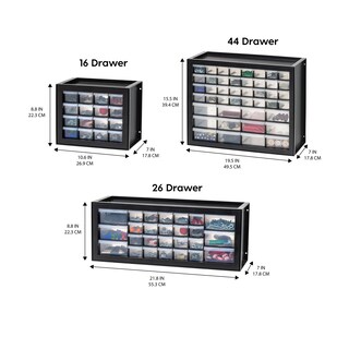 Foto 3 | Foto 3 | Organizador De Tornillos Iris Usa, Armario Para Piezas Con 16 Cajones, Negro - Venta Internacional.