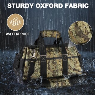 Foto 5 | Foto 5 | Bolsa De Herramientas Workpro De 16 Pulgadas De Ancho, Tela Oxford Impermeable - Venta Internacional.