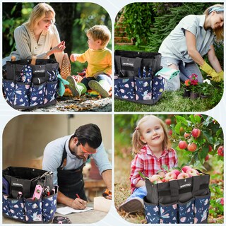 Foto 6 | Foto 6 | Bolsa Para Herramientas De Jardín Workpro, 9 Bolsillos, Oxford Heavy Duty, Azul - Venta Internacional.
