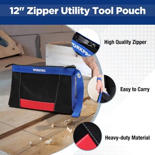 Foto 3 | Foto 3 | Paquete de 2 Bolsas para Herramientas Workpro 12 con Cremallera - Venta Internacional