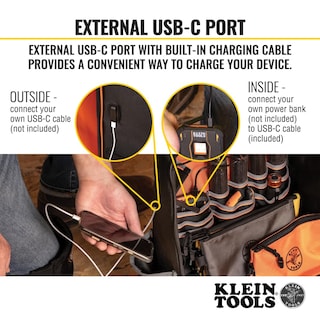 Foto 5 | Foto 5 | Mochila Para Herramientas Klein Tools 62482 Tool-station Pro 27 Bolsillos - Venta Internacional.