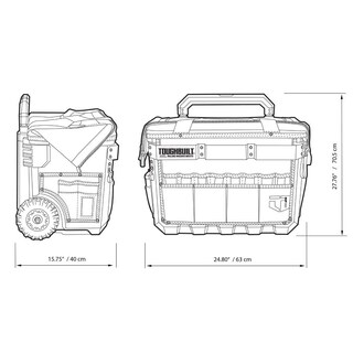 Foto 3 | Foto 3 | Bolsa Enrollable Para Almacenamiento De Herramientas Toughbuilt, Tamaño Xxl, Boca Maciza, Negra - Venta Internacional.
