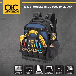 Foto 5 | Foto 5 | Mochila Para Herramientas Clc Work Gear Pb1133 Con 38 Bolsillos, Color Negro Y Azul - Venta Internacional.