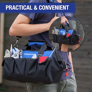 Foto 7 | Foto 7 | Bolsa Para Herramientas Workpro De 14 Pulgadas Con Múltiples Bolsillos Y Correa Ajustable - Venta Internacional.