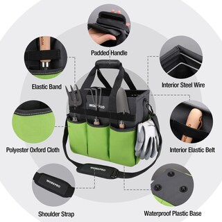 Foto 3 | Foto 3 | Organizador De Bolsas Para Herramientas De Jardín Workpro Heavy Duty Con 10 Bolsillos - Venta Internacional.